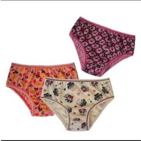 Kit 10 Calcinha Infantil de Algodão em Oferta na Shopee