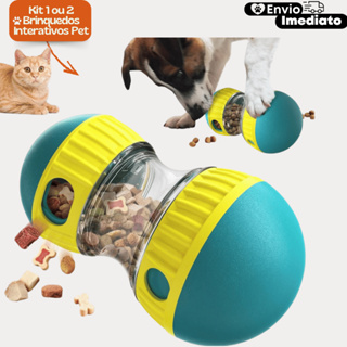 Kit 1 ou 2 Brinquedos Interativos Pet Sistema Ajustável | Comedouro Lento e Anti-Estresse em Oferta na Shopee