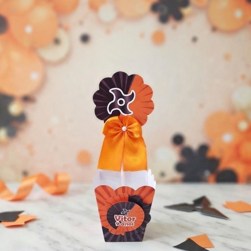 PEGUE E MONTE - Centro de Mesa Naruto - Personalizados - Lembrancinha - Festa Infantil - Aniversário - Decoração