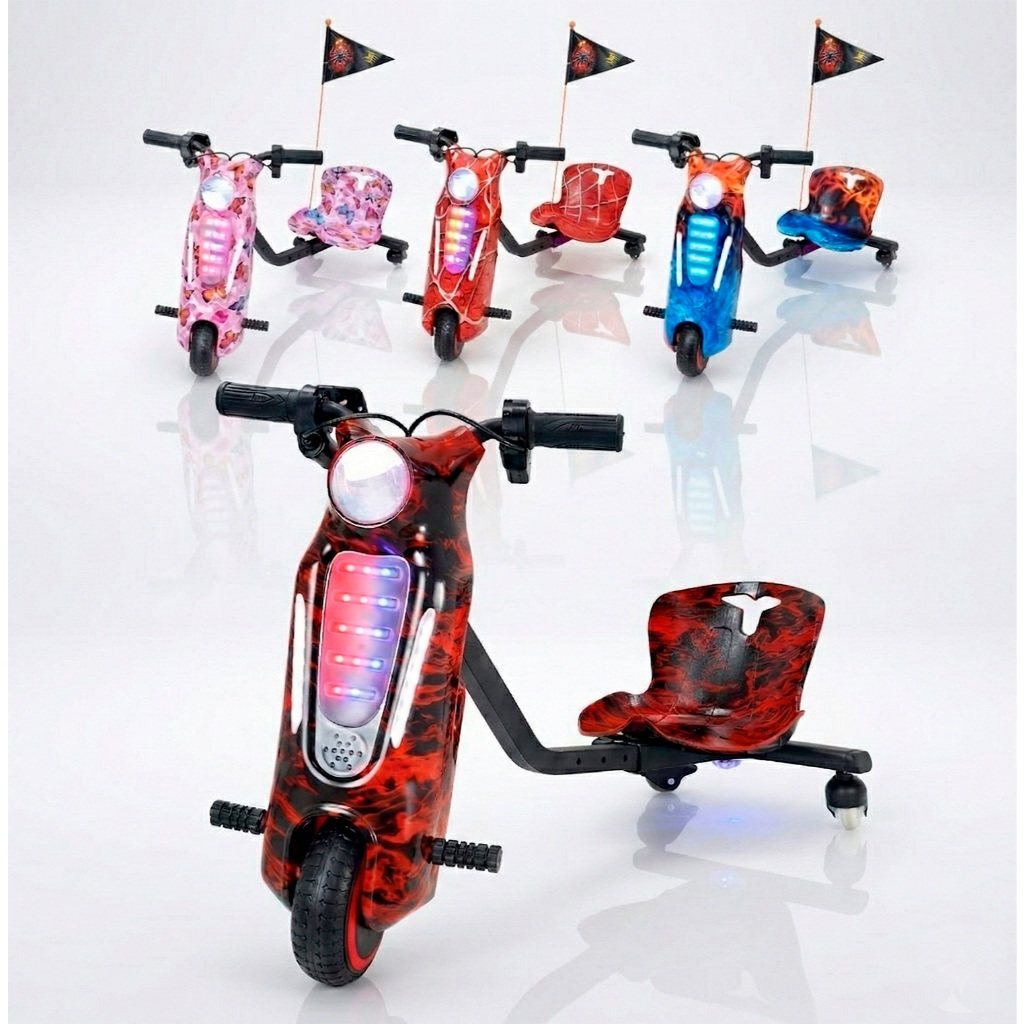 Triciclo Patinete Elétrico Drift 6,5'' Velocidade 25km/h Bluetooth