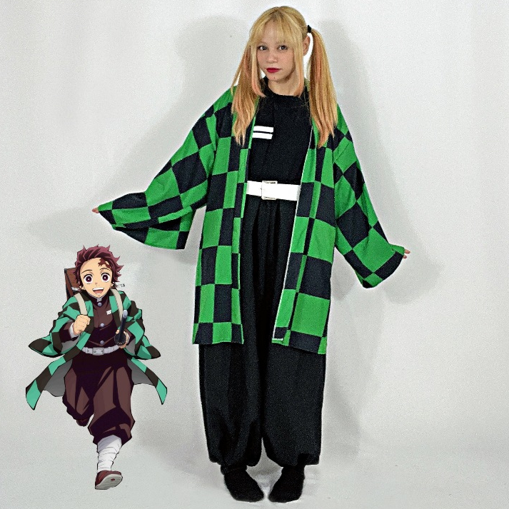 quimono para cosplay demon slayer | haori demon slayer | haori estilo japones inspirado no anime |tecido super confortal