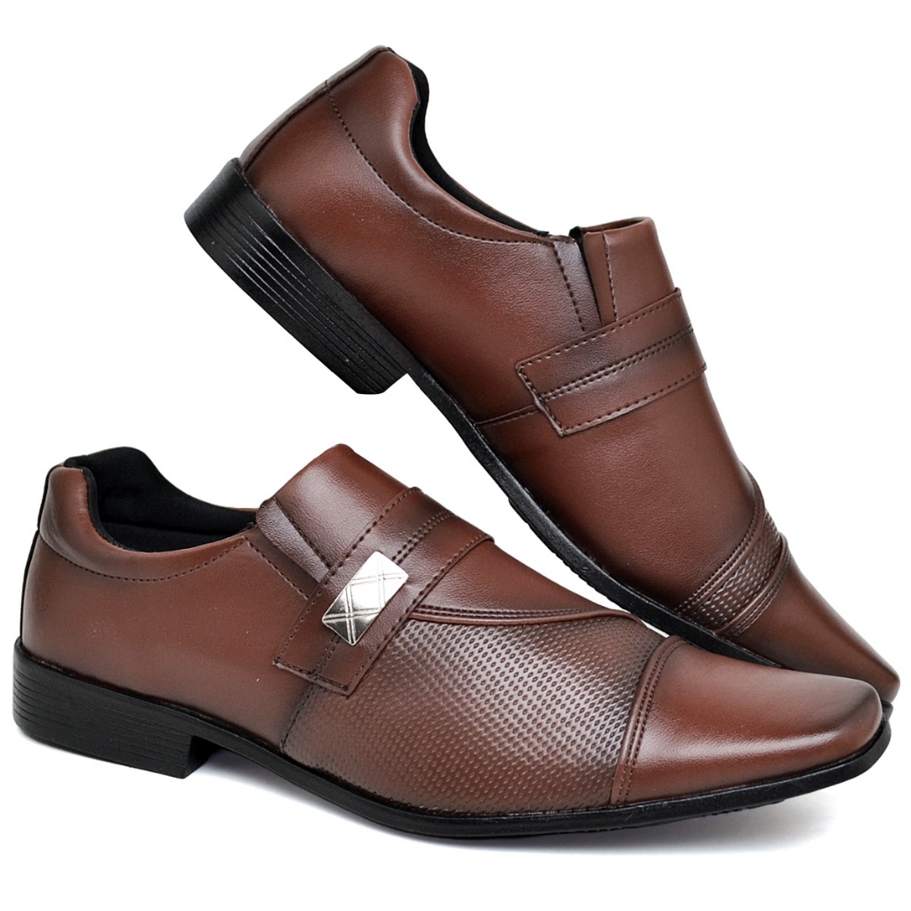 Sapato Social Masculino Preto Marrom Confortável Elegante Sapatenis Mocassim Esporte Fino Casamento