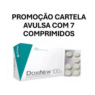 antimicrobiano Doxinew 100 mg Cartela com 7 comprimidos em Oferta na Shopee