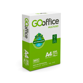 500/1000/1500/2000 Folha Sulfite GO Office Papel A4 Branco Para Impressão 75g Resma em Oferta na Shopee