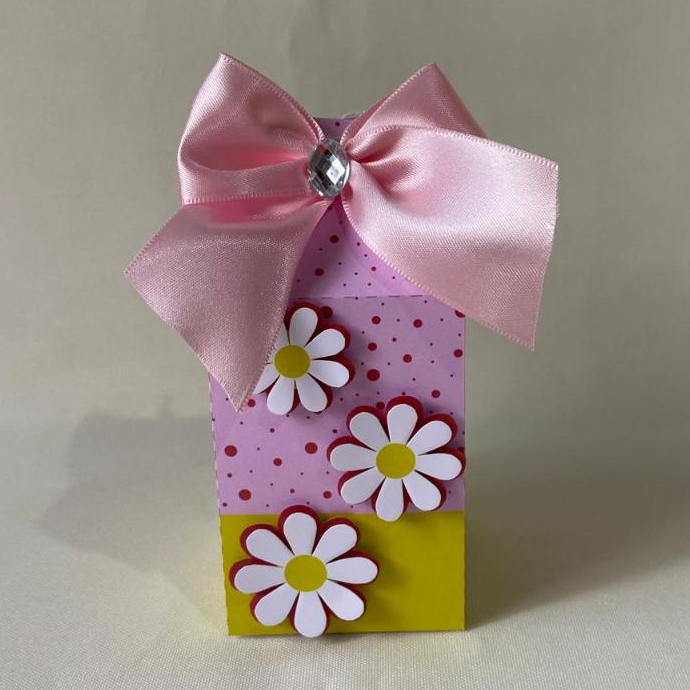Caixas Milk personalizada no tema Margaridas rosa com 10/20/30 unidades - caixinha personalizada – lembrancinhas