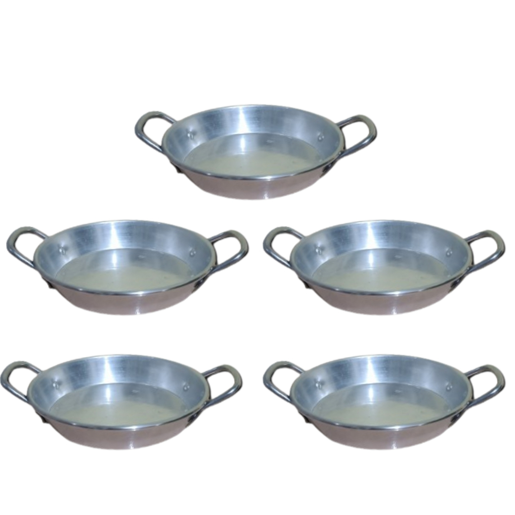 KIT 5/10 Mini Petisqueira de Alumínio - Ideal para pequenas porções, aperitivos e guarnições