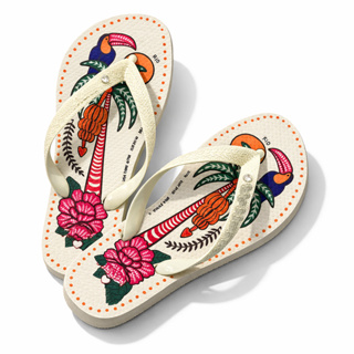 Chinelo Feminino Blogueira Flexível Com Pingente e Conforto Floral em Oferta na Shopee