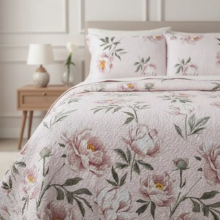 Kit Colcha Cobre Leito Boutis Ultrasonic Dupla Face 3 Peças com Porta Travesseiro em Oferta na Shopee