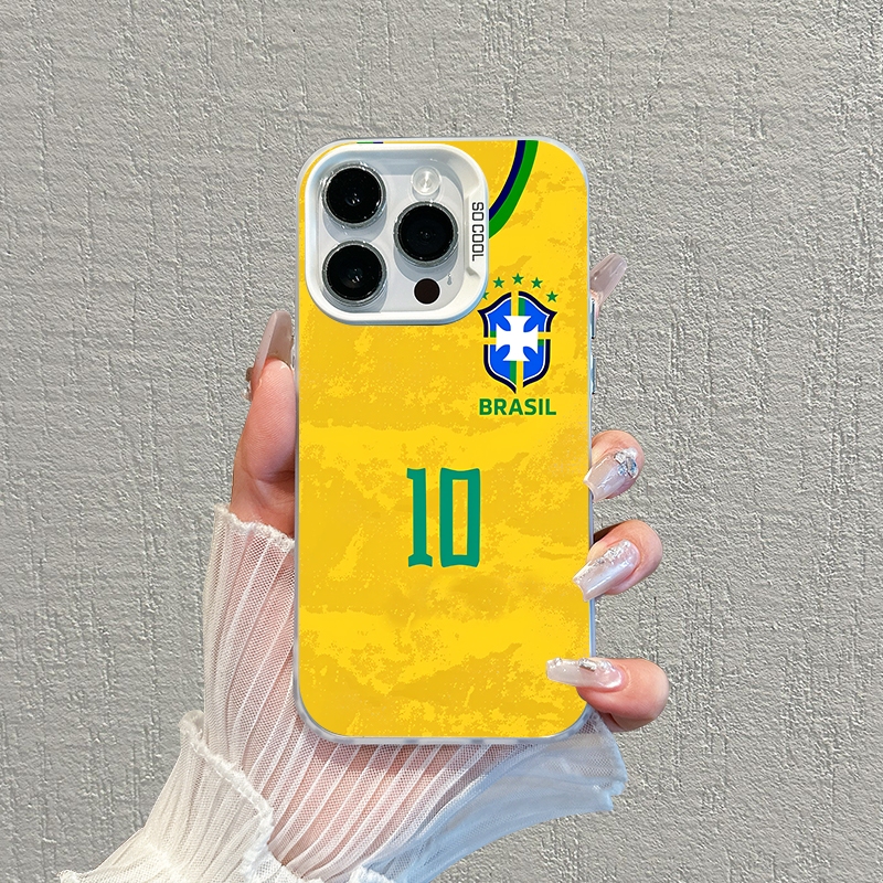 Capinha para iPhone Samsung 11 12 13 14 15 16 17 ProMax Plus S25 S24 S23 A73 A72 A71 Brasil Copa 10