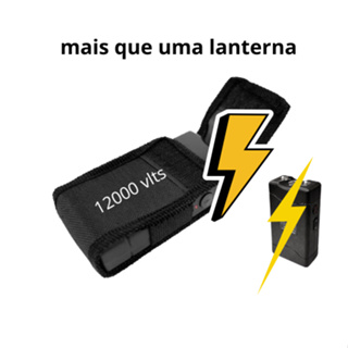 Lanterna Holofote Led Recarregável Tipo-C  Alta voltagem 12000 vlts em Oferta na Shopee