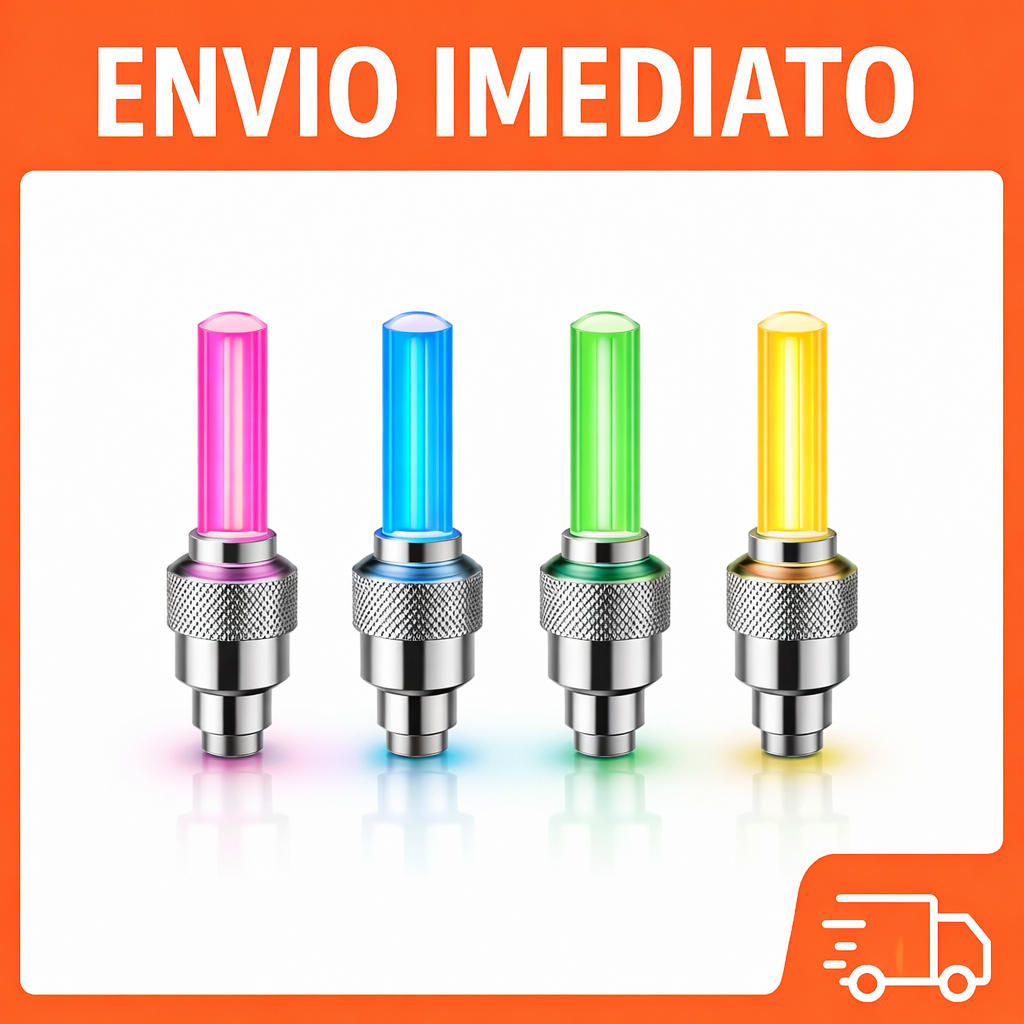 Kit 2 Tampa de Válvula LED Neon para Pneu Carro Moto Bike Luz Decorativa para Roda Bicicleta Motocicleta em Oferta na Shopee