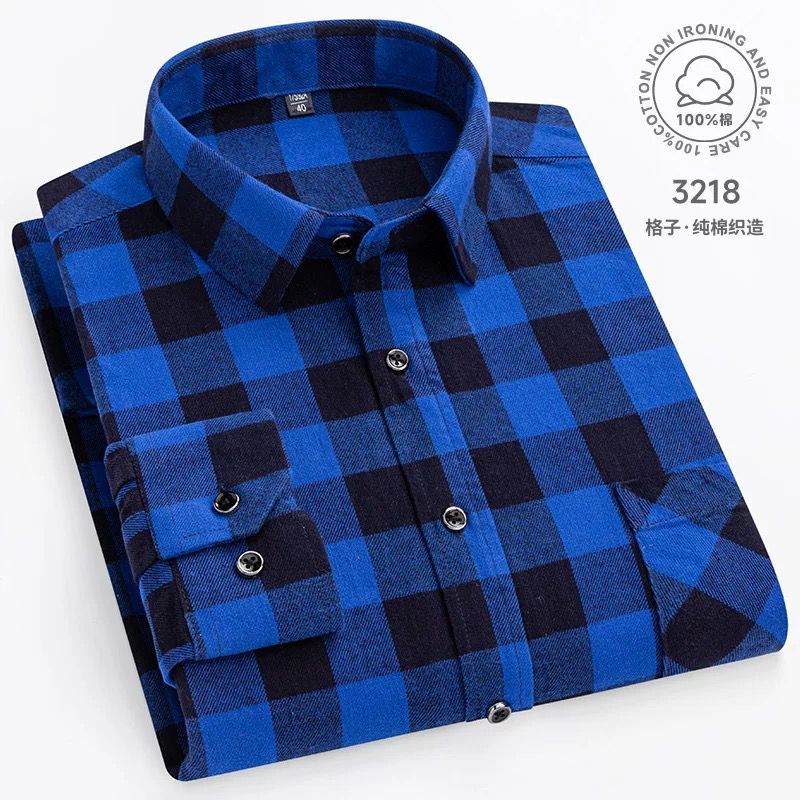 Camisa Xadrez Flanelada Grossa de Manga Comprida. Conforto e Versatilidade Para o Dia a Dia