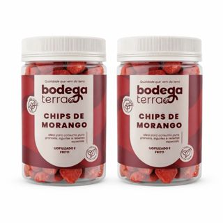 Chips de Morango Natural Liofilizado Snack Saudável Leve e Crocante 100% Natural Premium 150G ou 300G em Oferta na Shopee