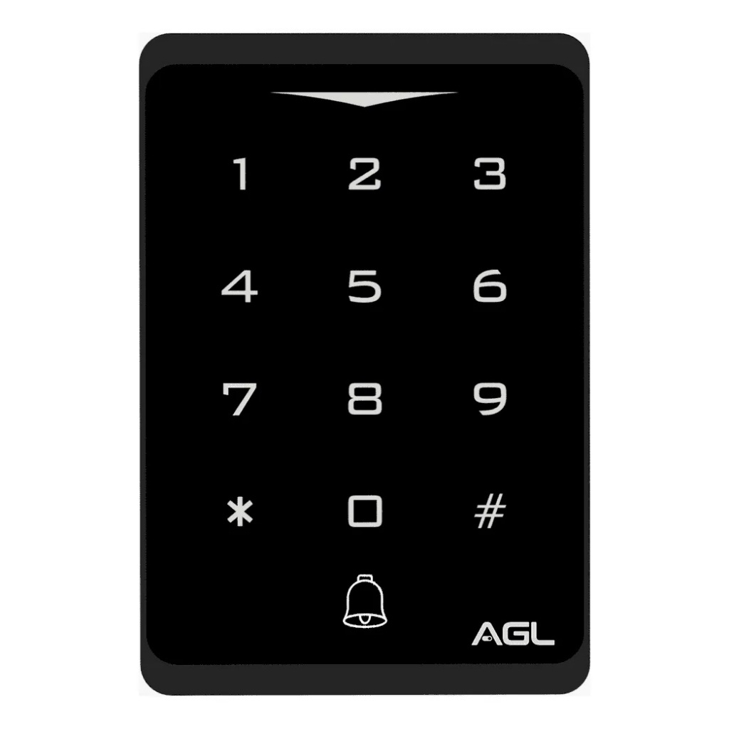 Controle De Acesso AGL CA1000 Touch Screen Preto – Senha e Cartão RFID