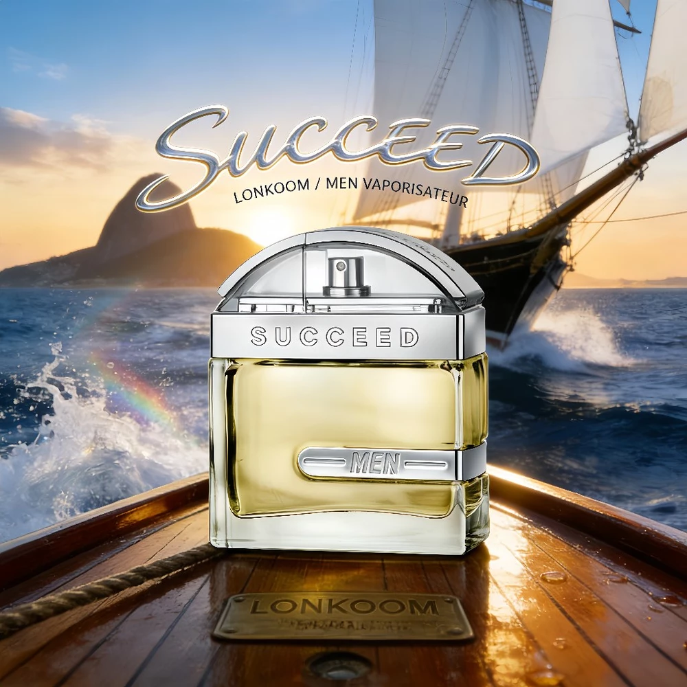 LONKOOM Perfume Masculino Succeed Eau de Toilette - 100ml Presente Ideal para Homens