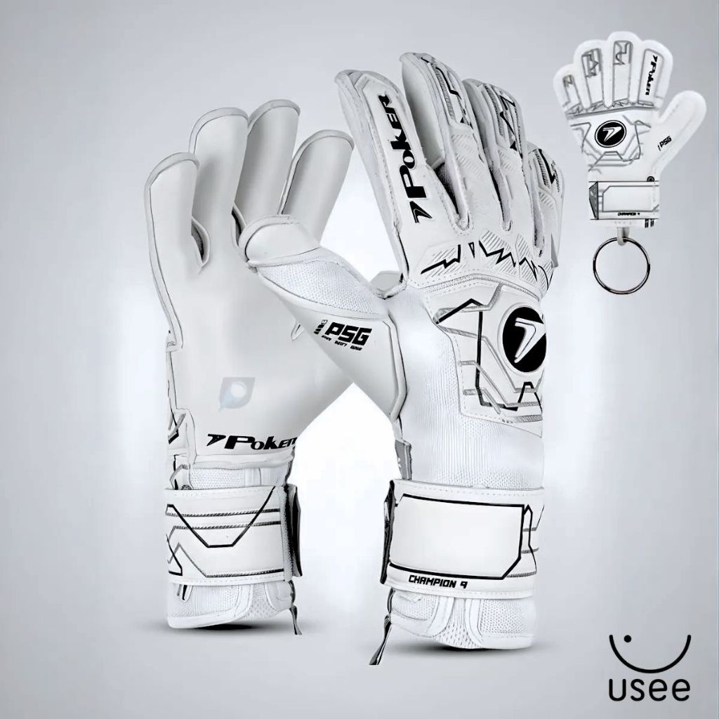 Luva de Goleiro Poker Champion 9 Profissional Futebol Campo Alta Aderência Original
 em Oferta na Shopee