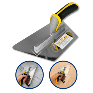 Desempenadeira Inox Trapézio Evolution Efeito Cimento Queimado Massa Corrida e Acabamento em Oferta na Shopee