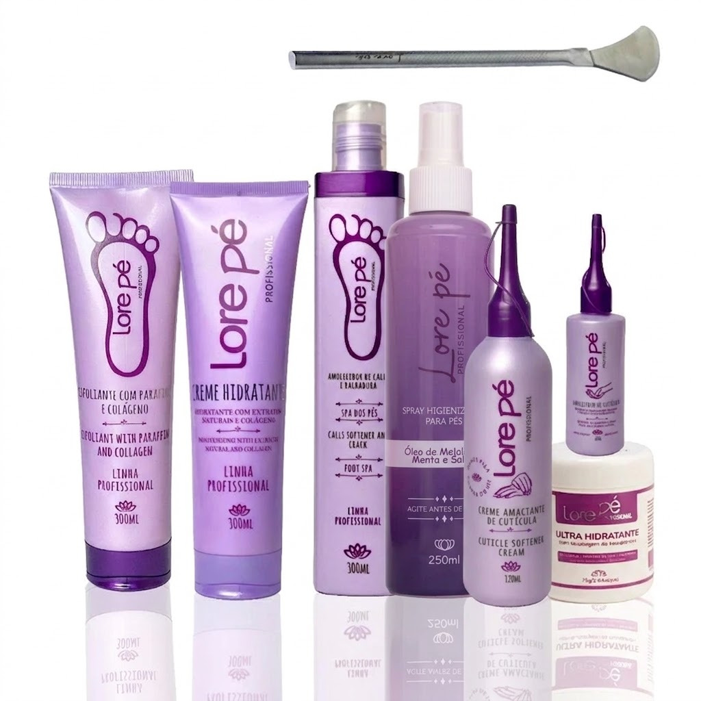 Kit Lore Pé 7 Itens + Espatula 222 - Aproveite