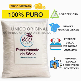 Percarbonato De Sódio 100% PURO Alvejante sem cloro Tira Manchas limpeza clareador 500g/1kg/2kg em Oferta na Shopee