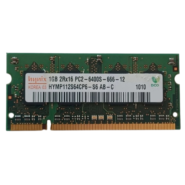 Memória RAM AB Hynix 1GB 2Rx16 PC2-6400S-666-12 HYMP112S64CP6-S6