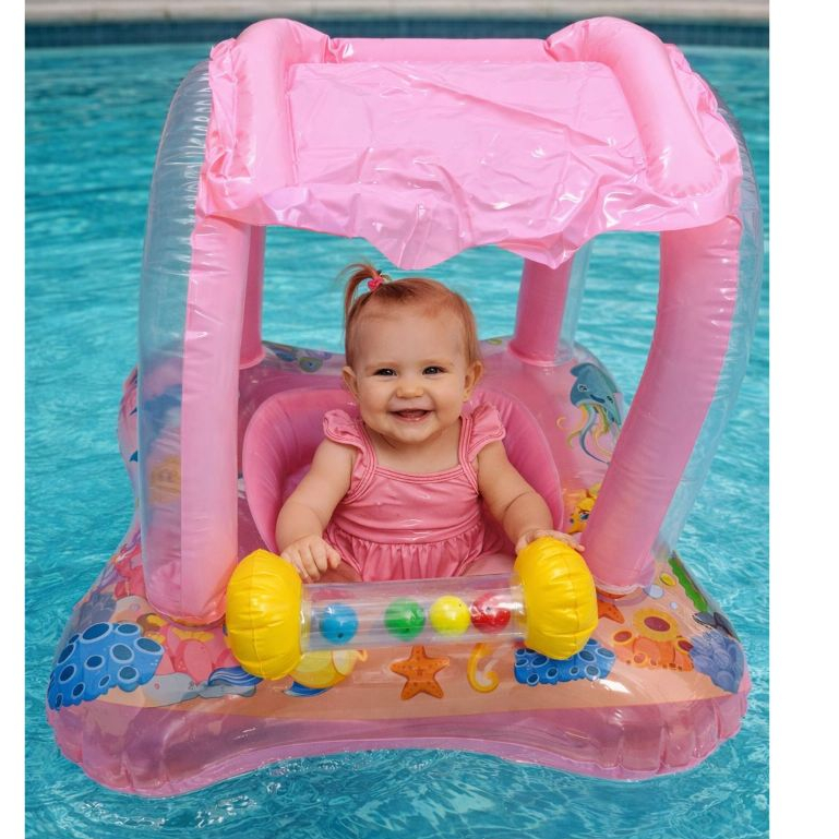 Boia Para bebe bote fralda bebê com cobertura infantil e proteção Modelo 2026