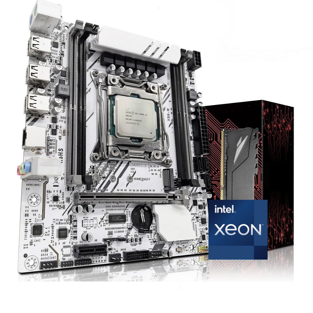 Kit Gamer Placa Mãe X99 Xeon 2680v4 Pronta Entrega Kit Xeon com Módulo TPM 2.0