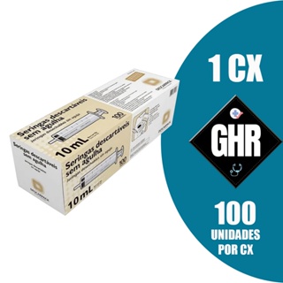 Seringa Descartável 10 Ml Luer Slip Estéril C/100 Und - Descarpack em Oferta na Shopee