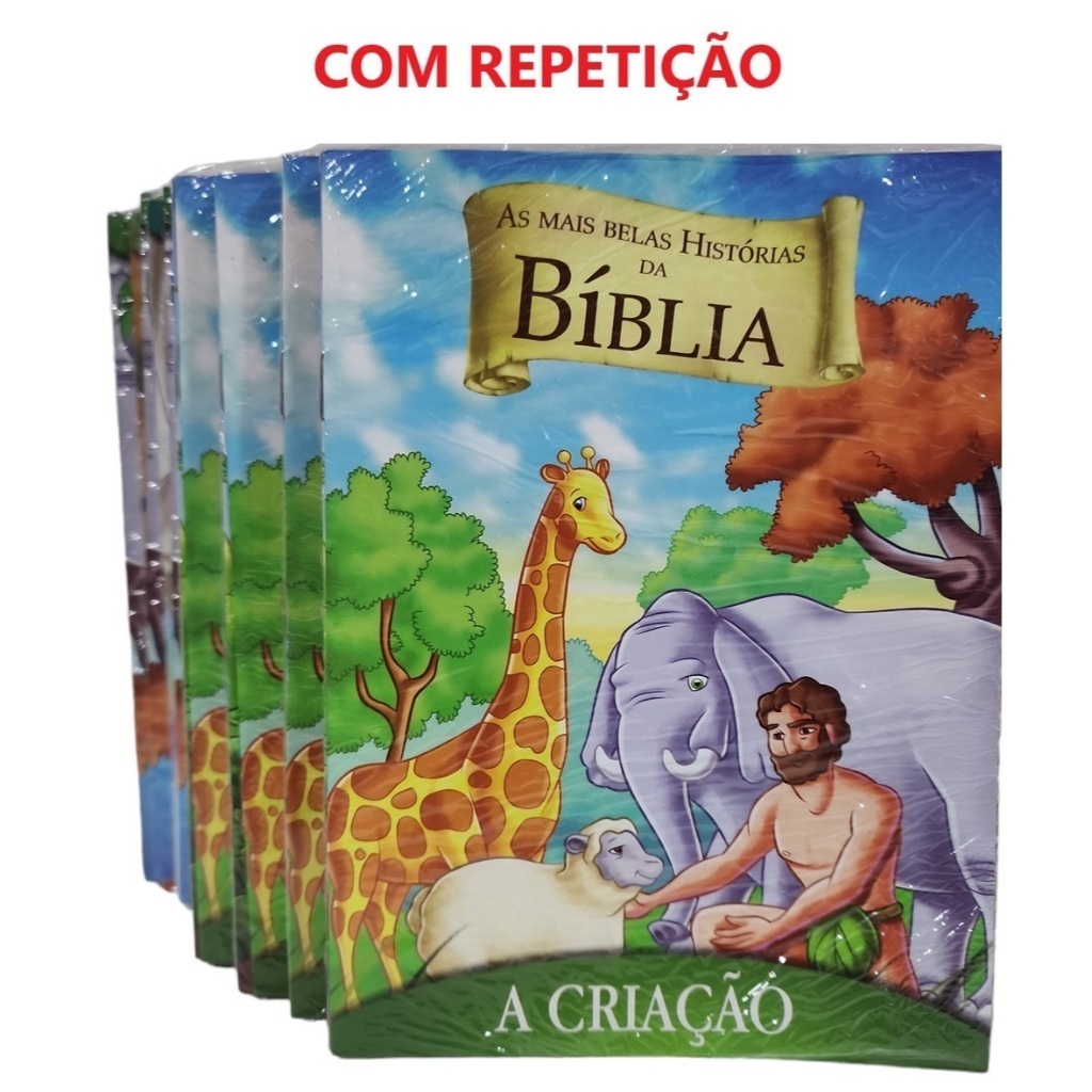 32 Livros Bíblia Só Histórias Atacado - Com Repetição