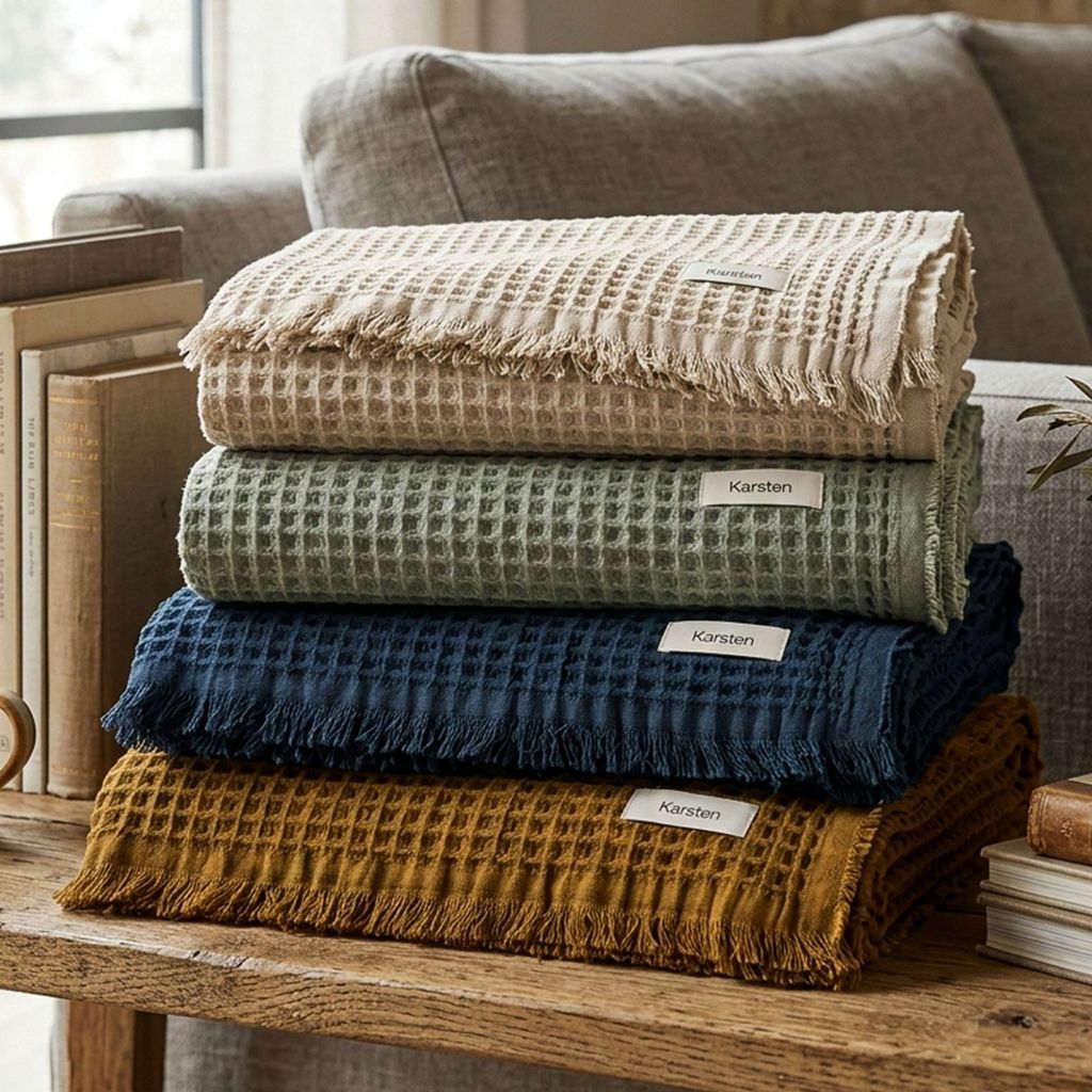 Manta Denver Karsten Decorativa 100% Algodão 1,50x2,00m Soft Max Macia Aconchegante em Oferta na Shopee