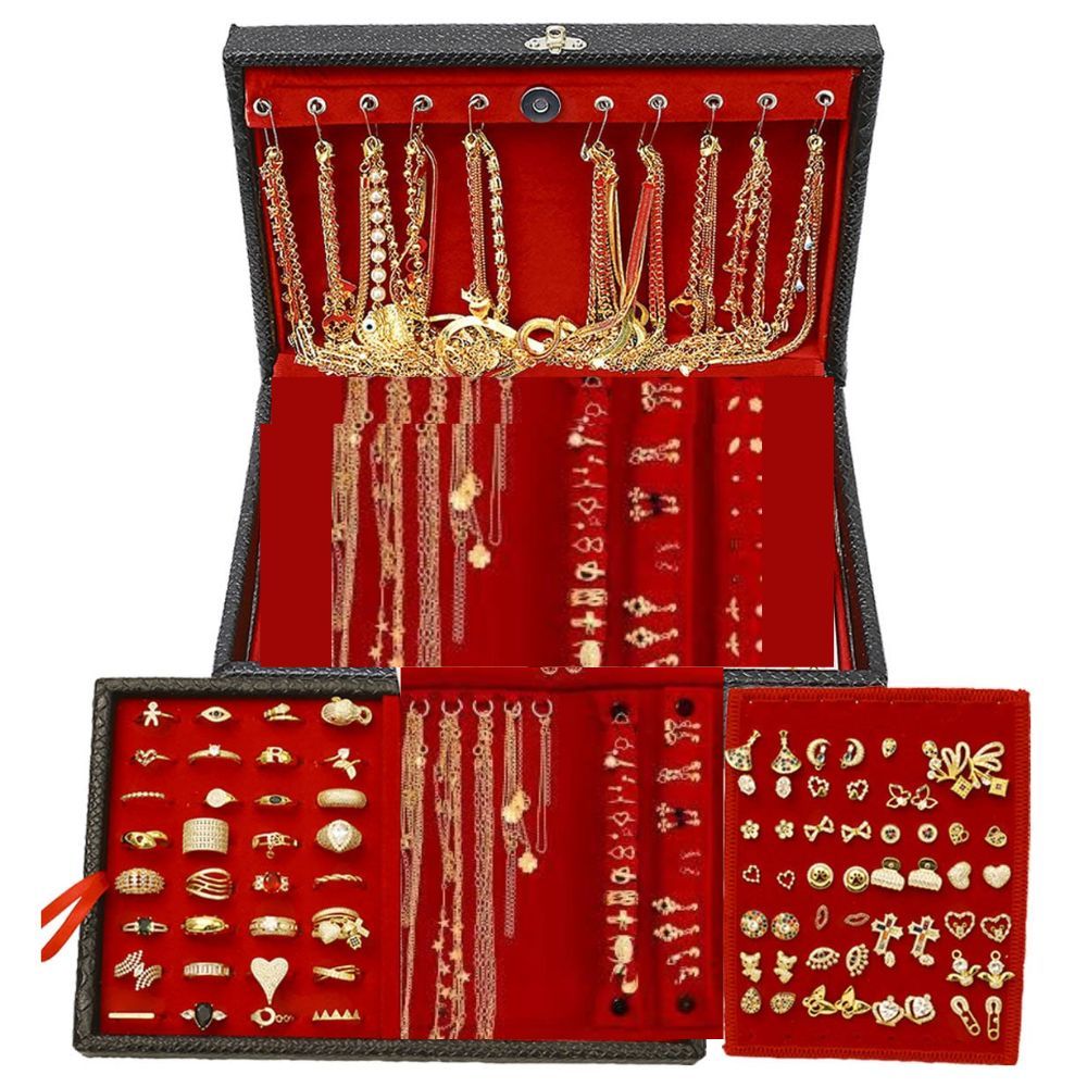 Kit 54 SemiJoias Completo 54 Peças Revenda Atacado Feminino Luxo Mix