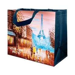 Kit 2 Sacolas Ecológicas Retornáveis Sortidas – Prática e Sustentável 350X400X180MM