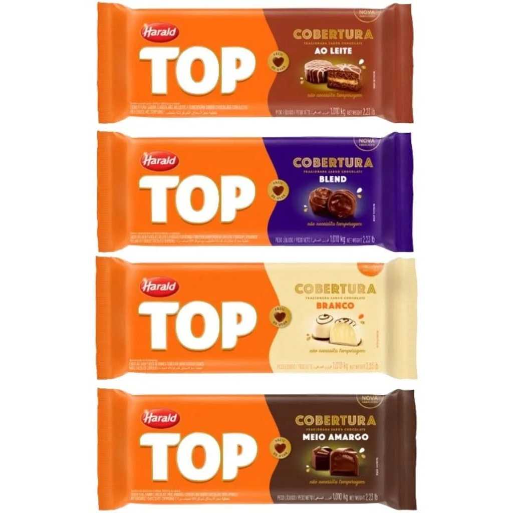 Coberturas de Chocolate Top Harald Fracionados 1,01 kg em Oferta na Shopee