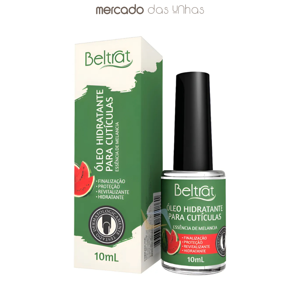 Óleo De Cutícula Beltrat Melancia 10ml Finalizador Profissional Hidratação Intensa