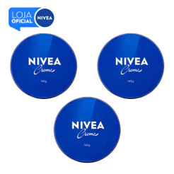 KIT NIVEA Creme Hidratante Lata 145g - 3 unidades