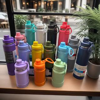 Garrafa Térmica Com Alça 350ml 600ml 800ml 1000ml A026 em Oferta na Shopee