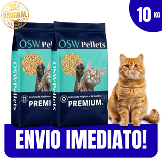 Granulado Higiênico p/ Gatos Absorção Total Anti Odor Madeira Natural 2KG/10KG- Envio Imediato em Oferta na Shopee