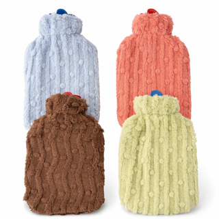 Bolsa de Água Quente 1,8L Revestida Pelúcida Térmica Peludinha Cólica Dor Abdominal Compressa Inverno em Oferta na Shopee