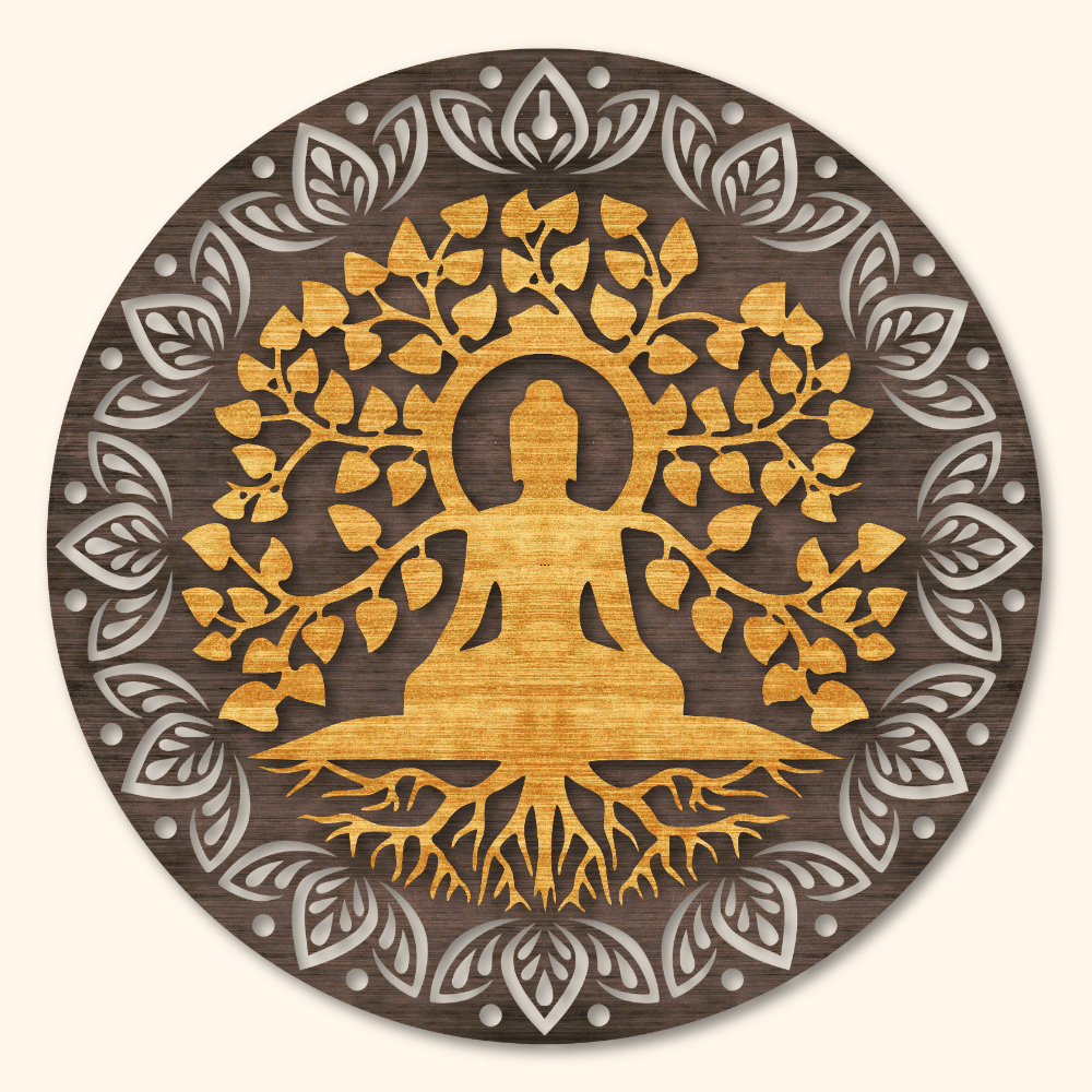 Mandala Meditação 45 cm em Oferta na Shopee