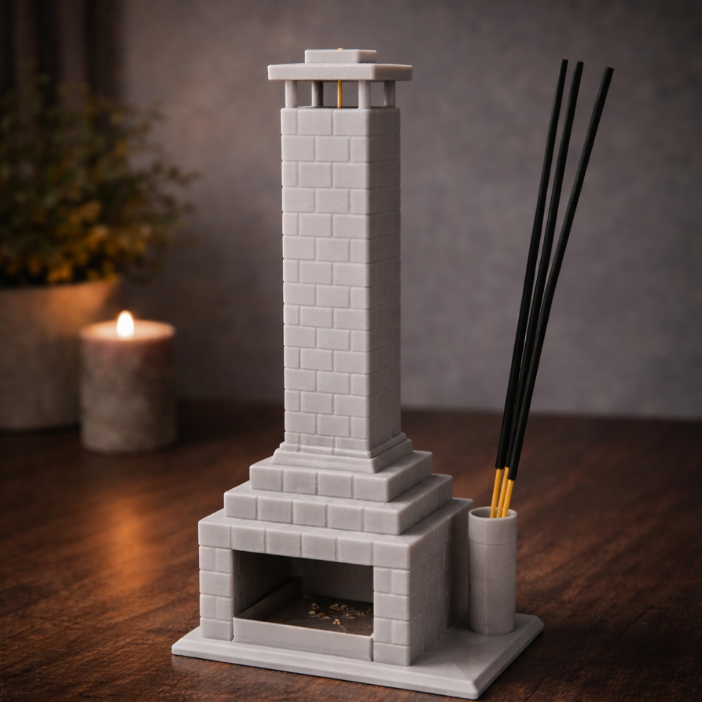 Imagem Incensário Porta Incenso Queimador Incenso Vareta Invertido Suporte Decorativo Lareira Chaminé