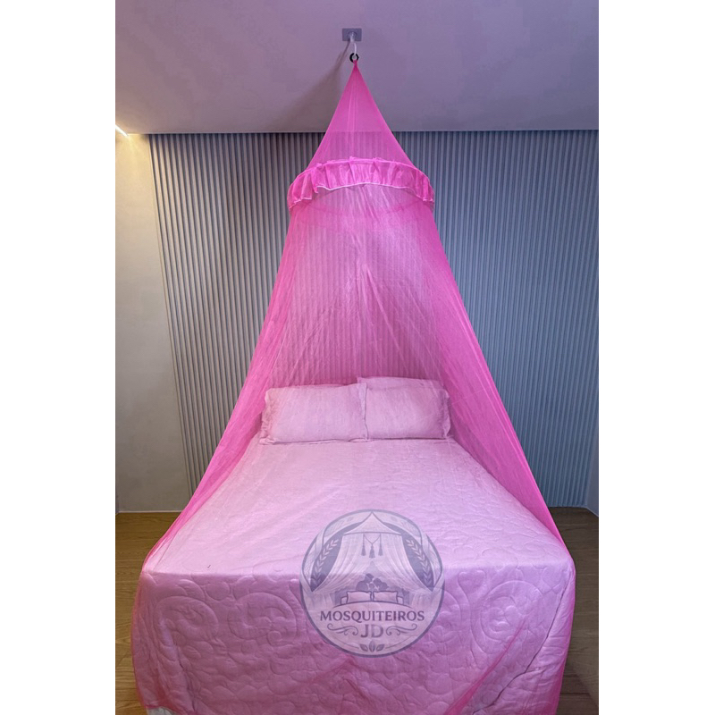 *Mosquiteiro de Teto premium de renda volta ao mundo com elástico oferta Relâmpago