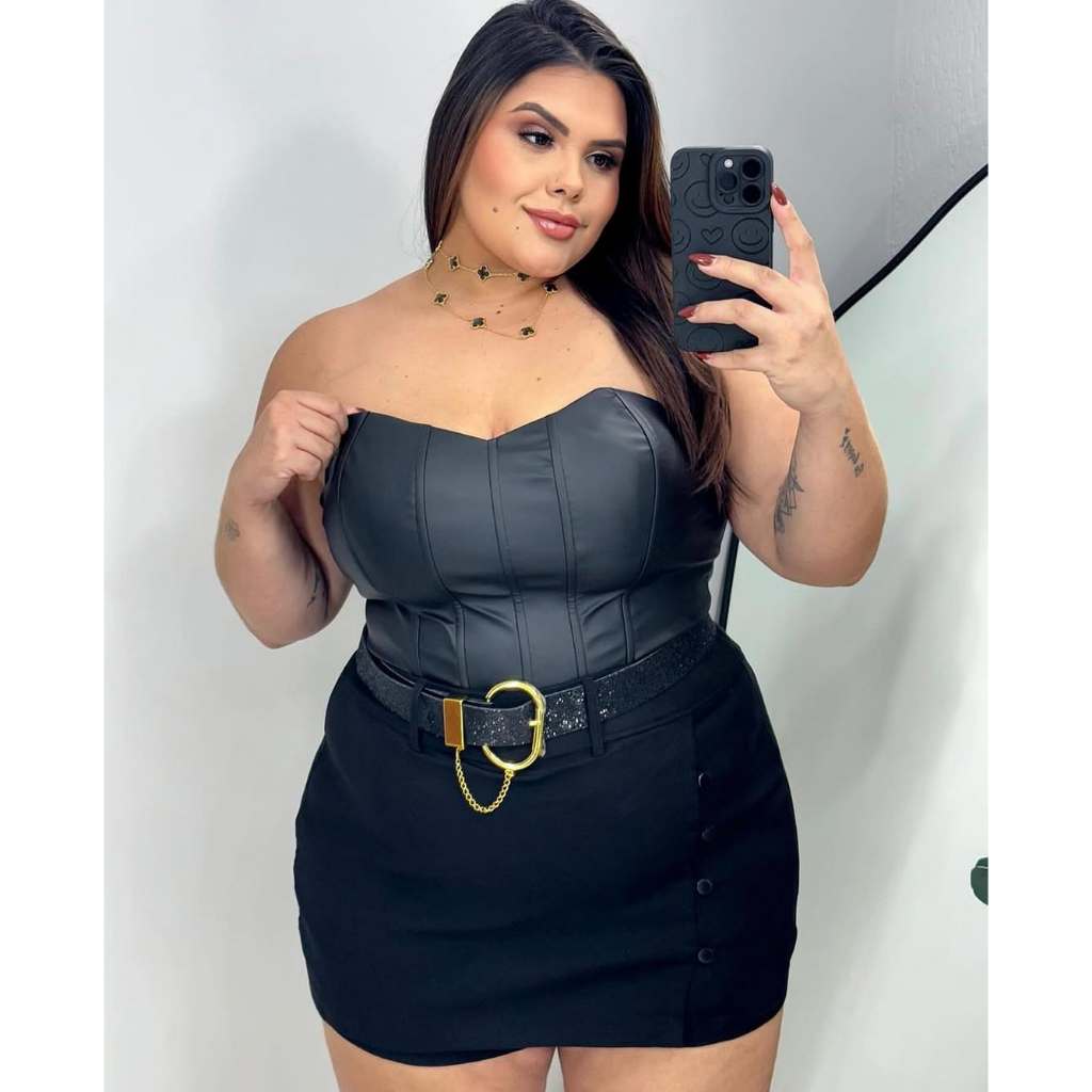 Cropped Corselet Corino Plus Size