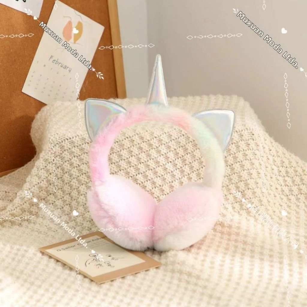 Protetor de Orelha Coração Infantil Unicornio Inverno