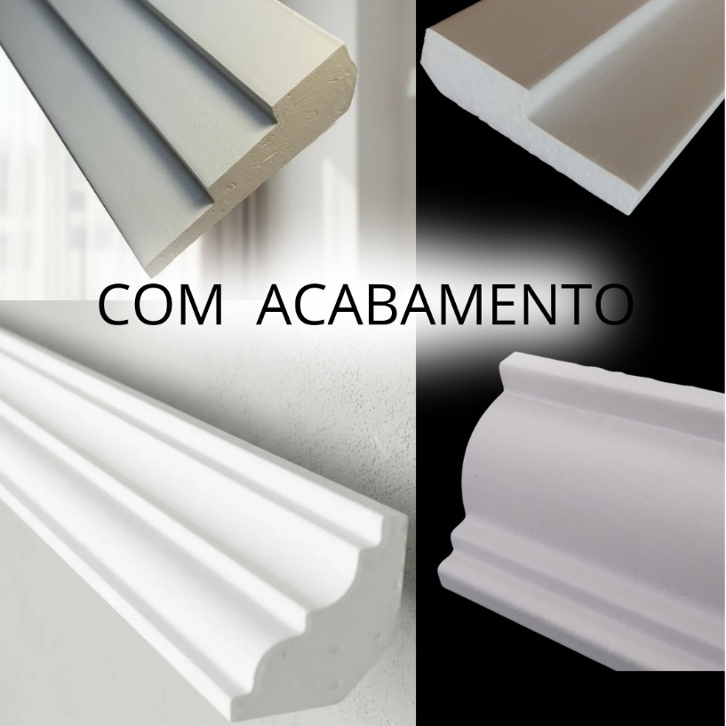 moldura teto com acabamento vairos modelo - roda teto isopor com acabamento moldura sancas envio imediato