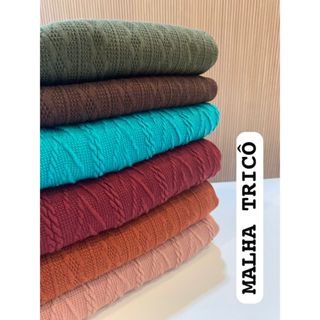 Tecido Malha Tricô Outono Inverno em Oferta na Shopee