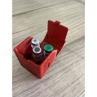 Box Organizador para Frascos 3ml | Porta Vial para 5 Frascos | Protetor de Luz para Geladeira VERMELHO em Oferta na Shopee