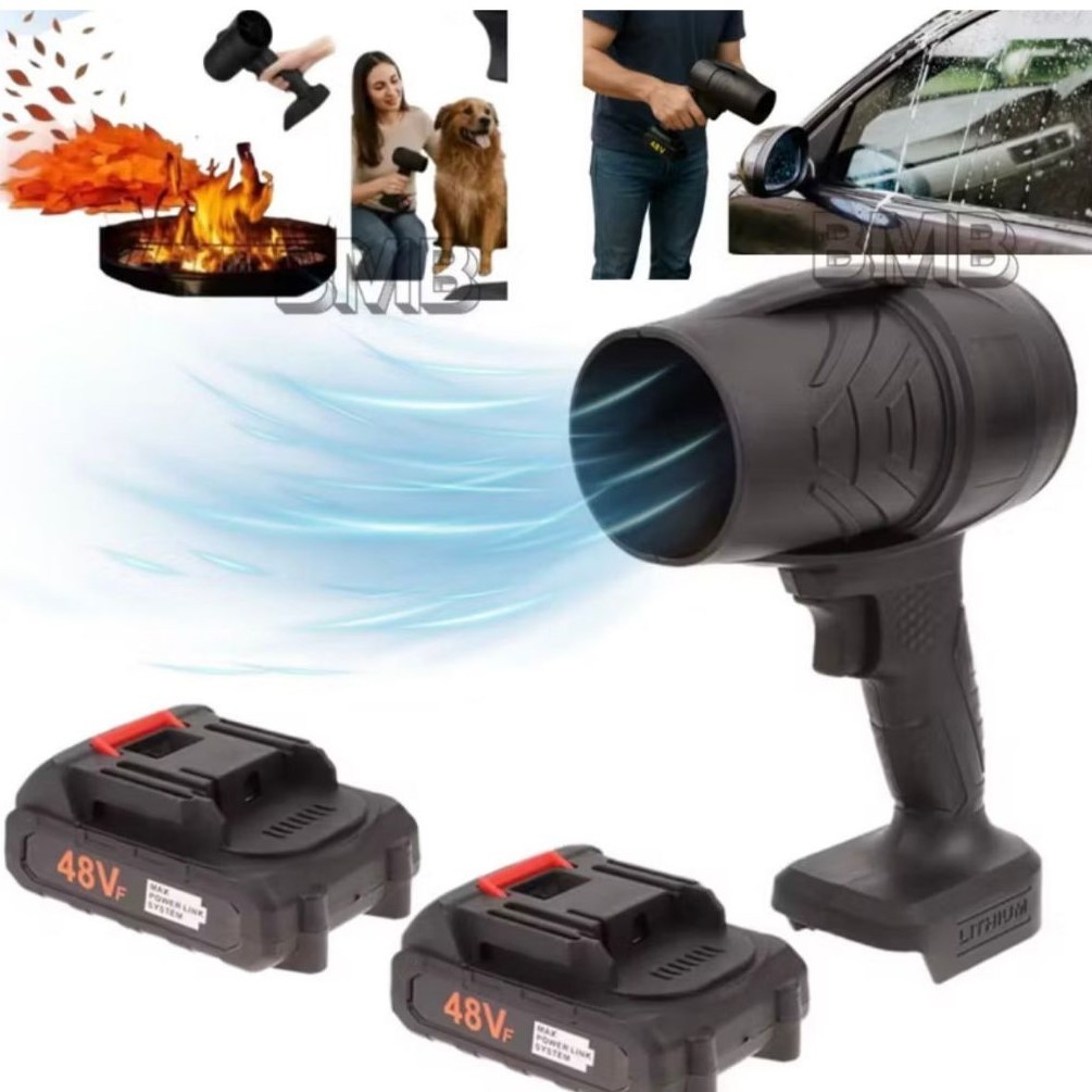 Soprador Turbo Portátil  USB 110V-220V Recarregável 1 Baterias Bivolt forte 48V