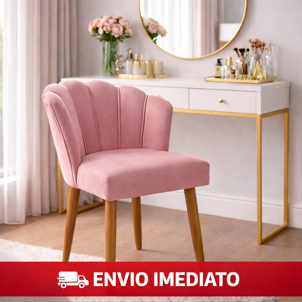 Cadeira para Penteadeira Quarto de Menina Maquiagem Pétala