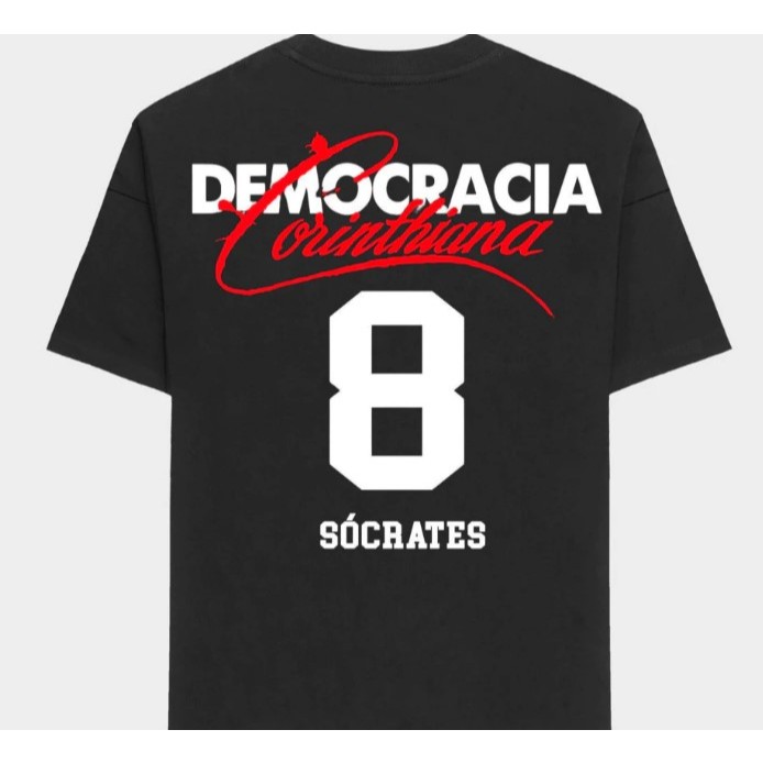Camiseta Camisa Corinthians CP Timão Fiel Torcedor Gaviões  Sócrates Democracia Corinthiana Básica Unissex Lançamento