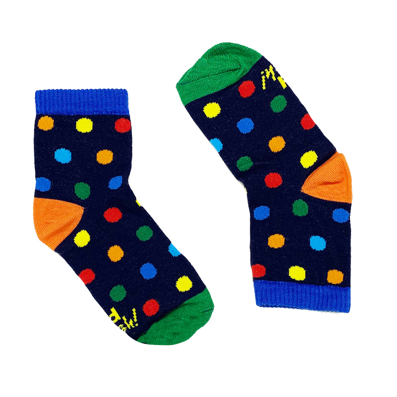 Meia Cano Curto Soquete Colorida KidSplash! Bola Multicolor