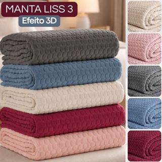 Manta Microfibra Queen Casal Toque Extra Macio Cobertor Antialérgico Quentinho Liss 3 Habitat em Oferta na Shopee